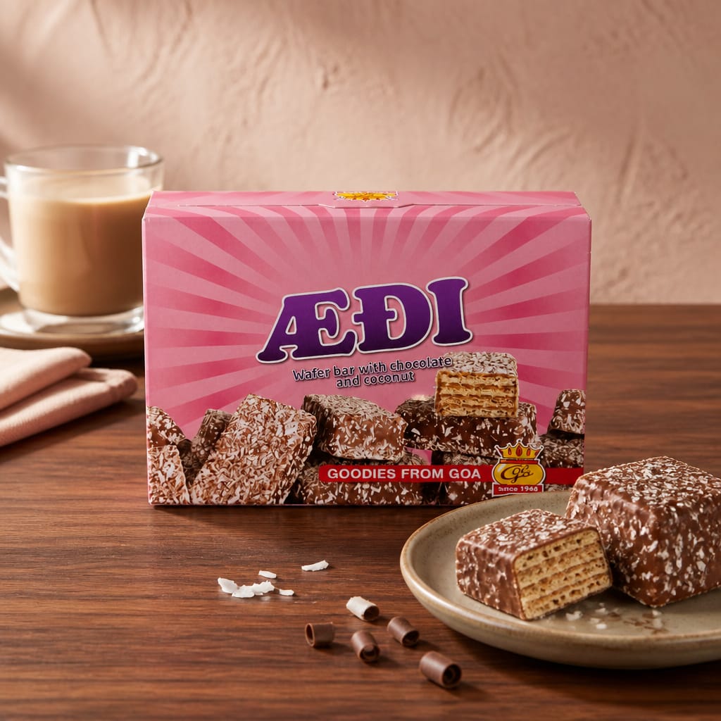 Ædi - Wafer bar with chocolate and coconut