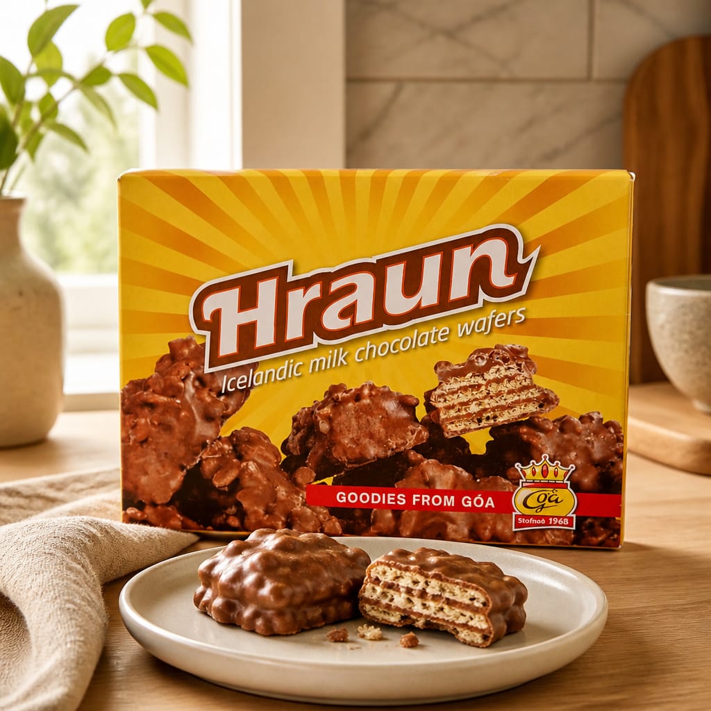 Hraun - Icelandic milk chocolate wafers