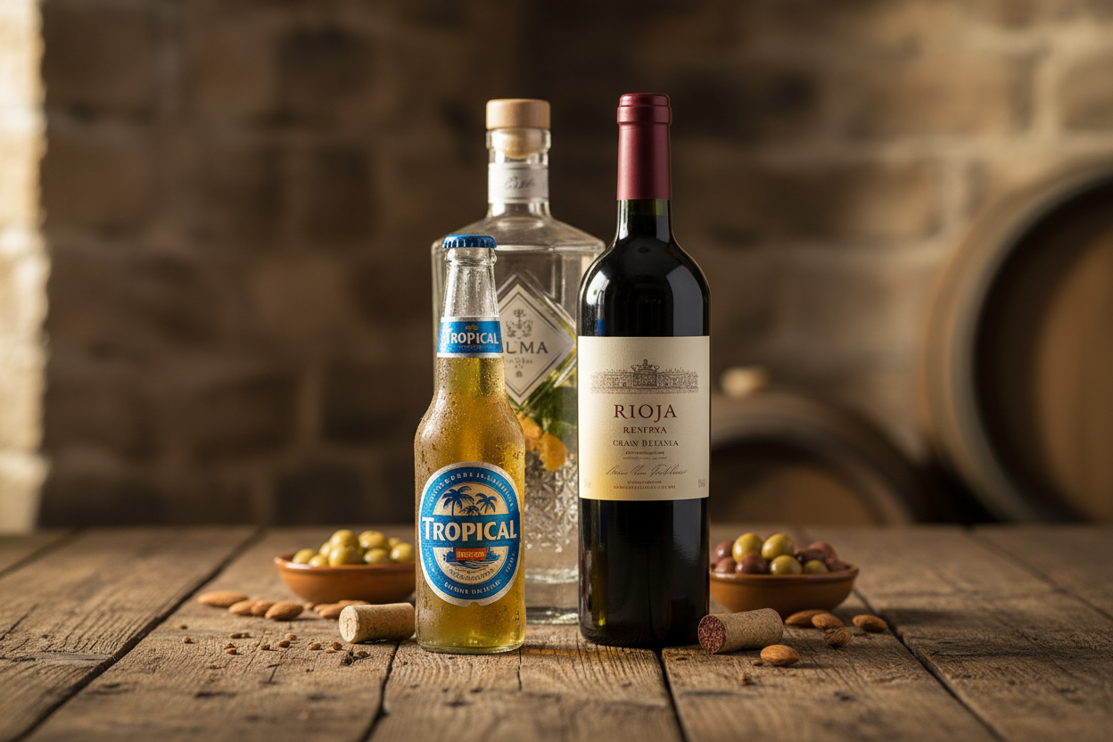 Tropical Beer, Rioja Wine & Spirits Hero